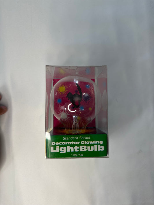 Decorative Glowing Light Bulb w/ Firework Pattern – Standard Socket
