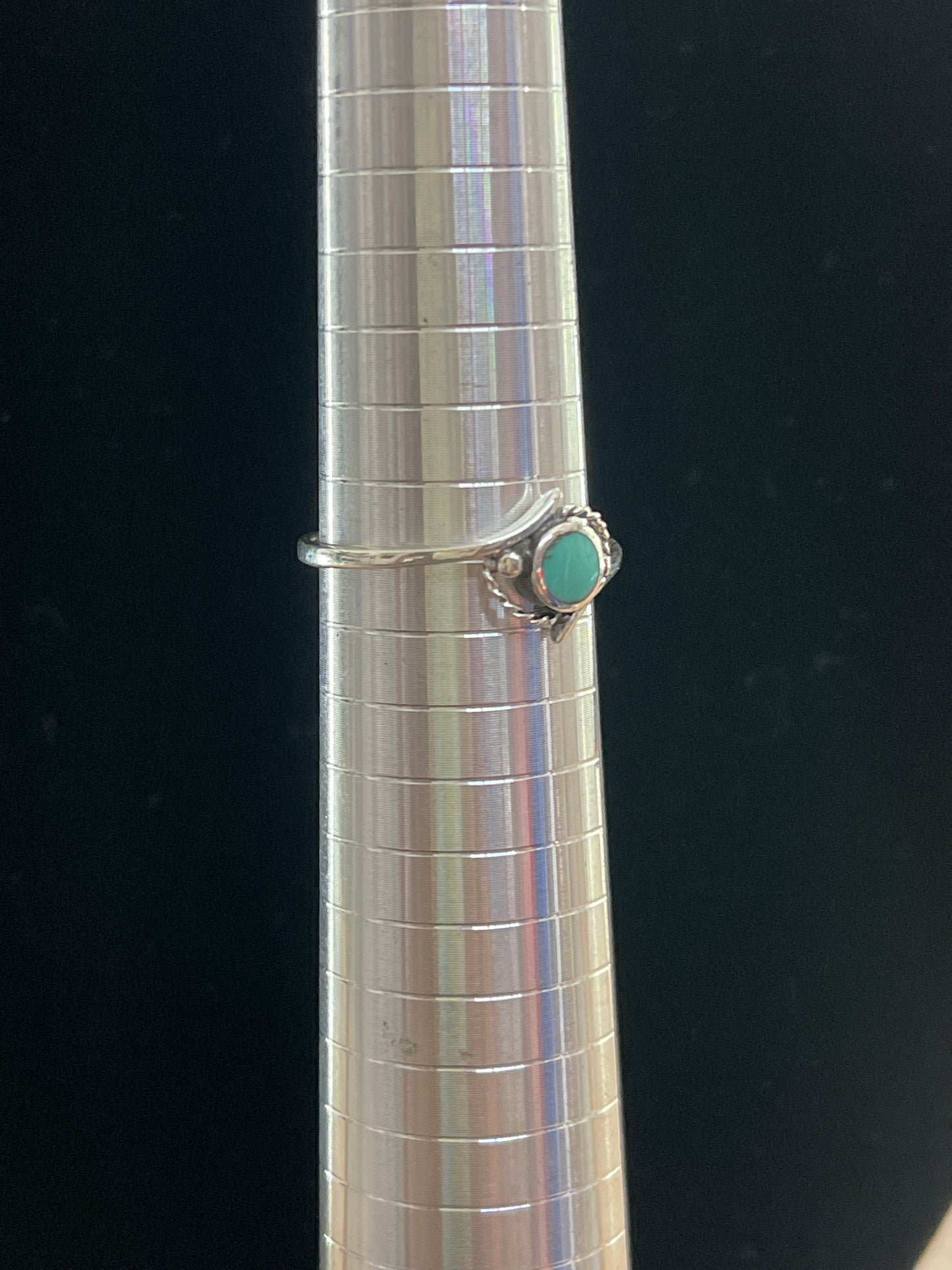 .925 sterling silver ring turquoise size 9