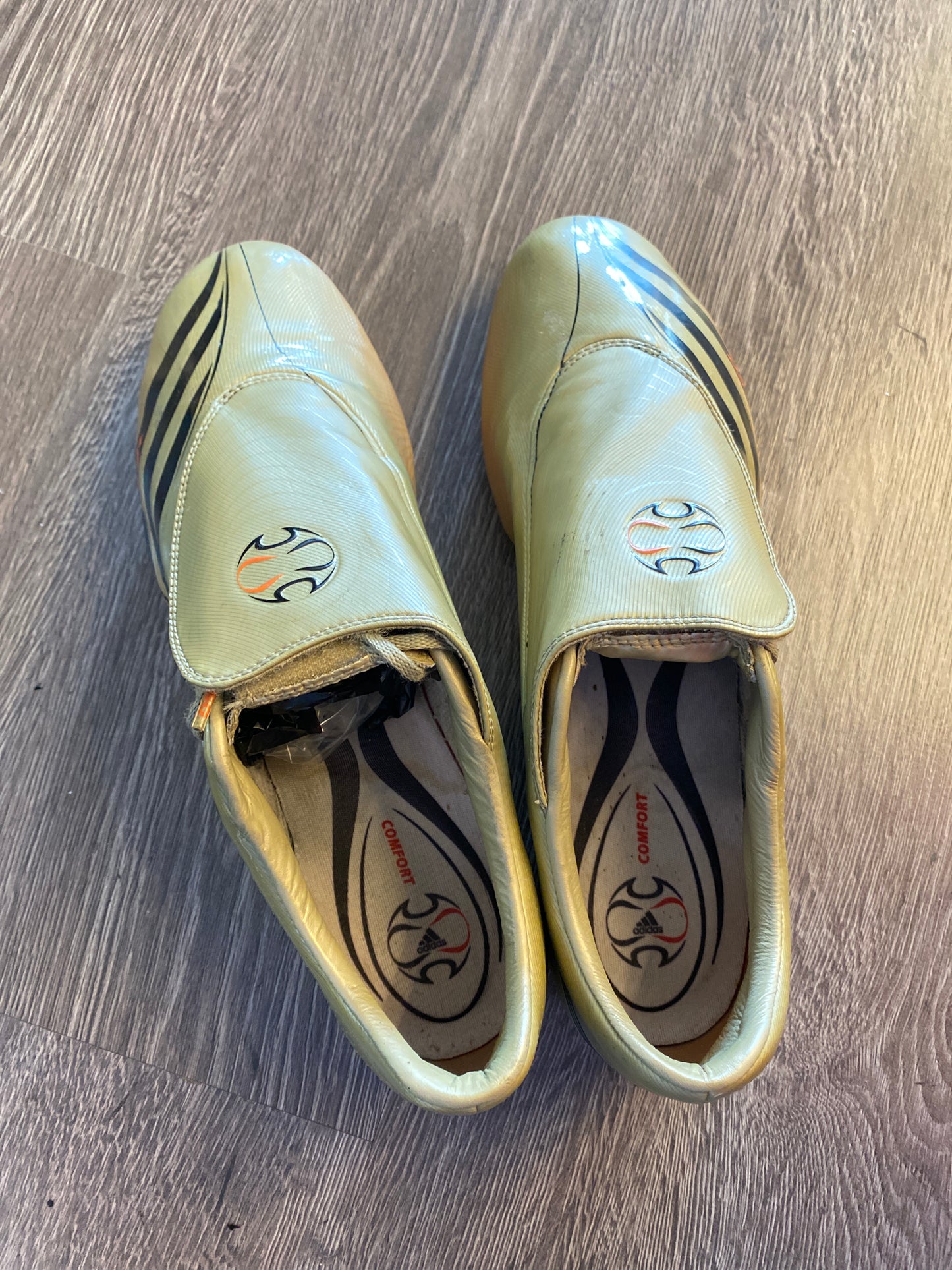Adidas F50 Tunit Black Gold Soccer Cleats Boots Sz 12