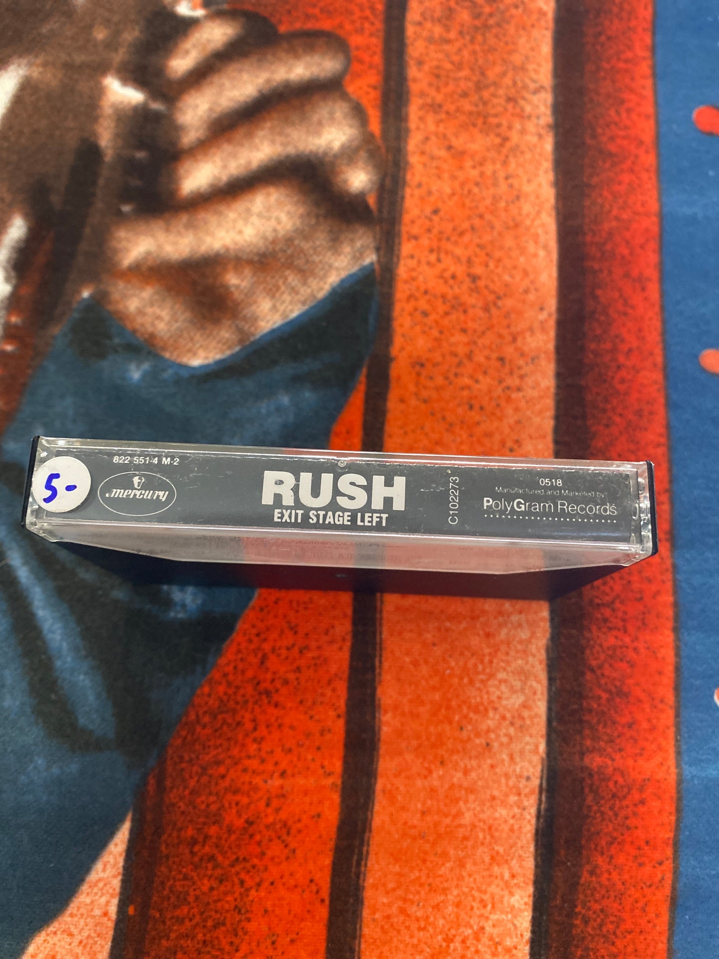Rush Exit Stage Left Cassette Tape