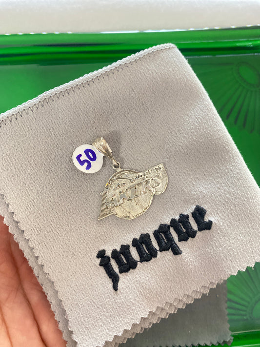 .925 Sterling Silver Los Angeles Lakers Pendant
