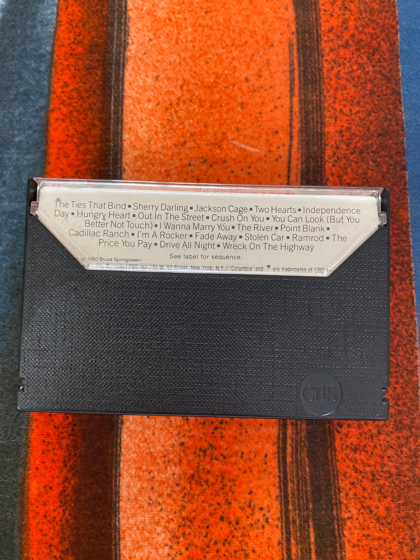 Bruce Springsteen The River Cassette Tape