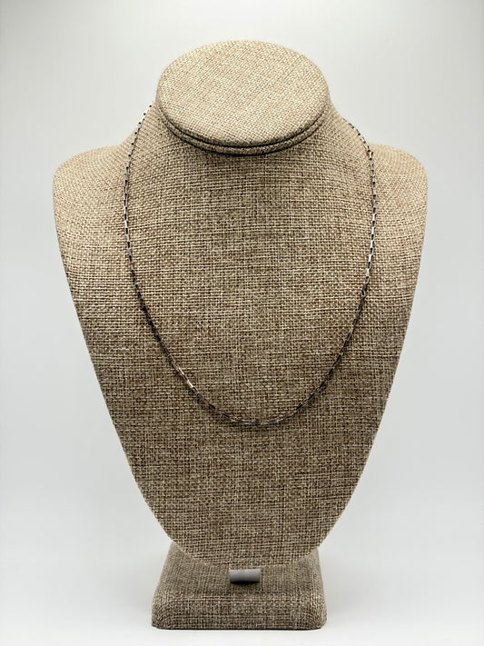 .925 Sterling Silver Box Chain Necklace 20”