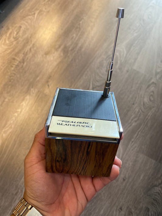 Vintage Mini Realistic Weather Radio