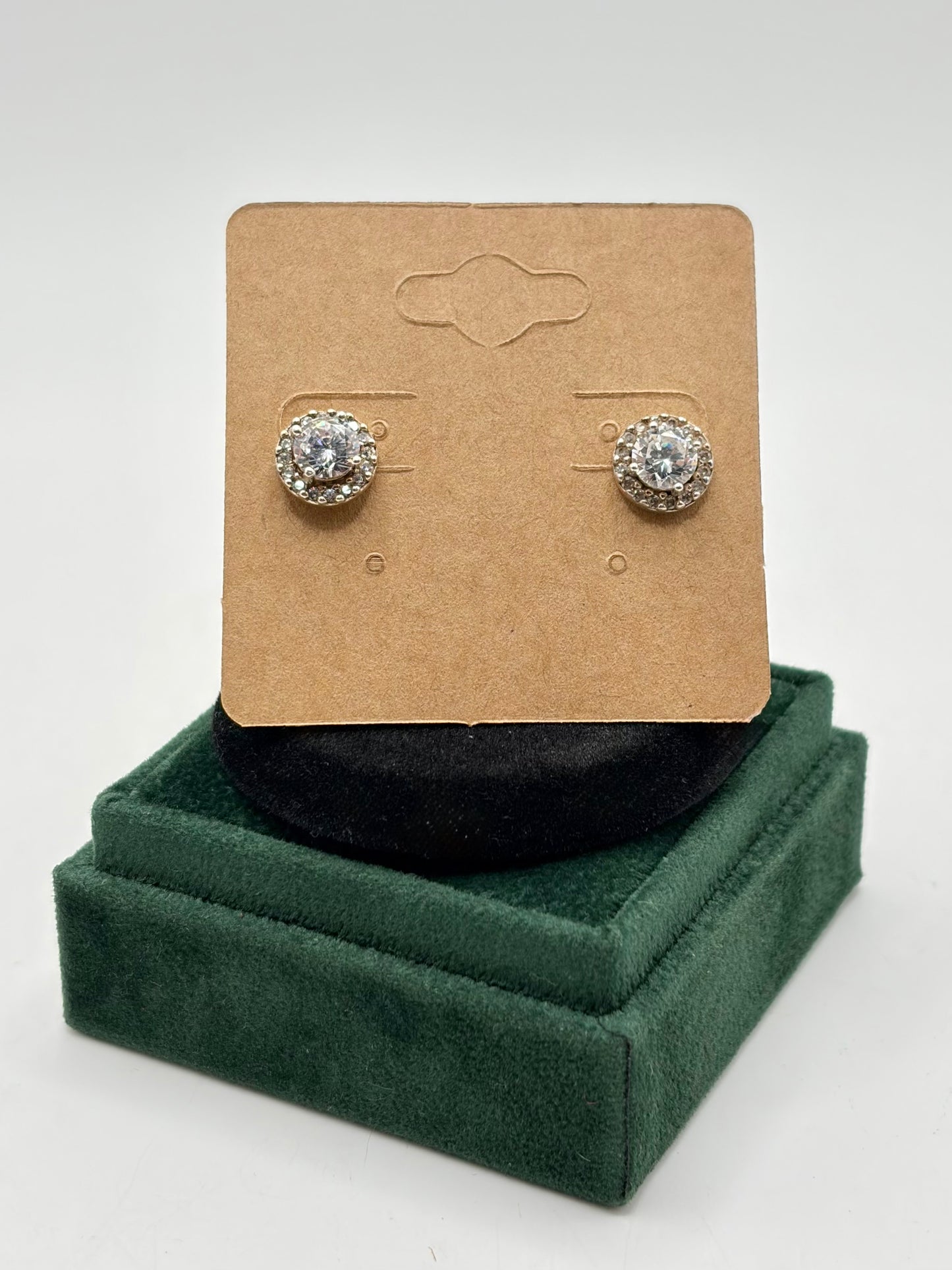 .925 Sterling Silver CZ Earrings