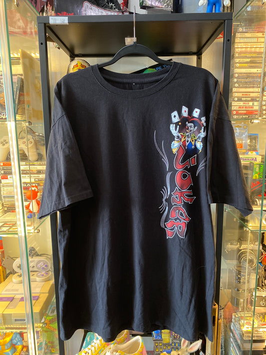 Vintage Y2K Joker Gambler Gambling Ace Of Spades T-Shirt Black Sz 2XL