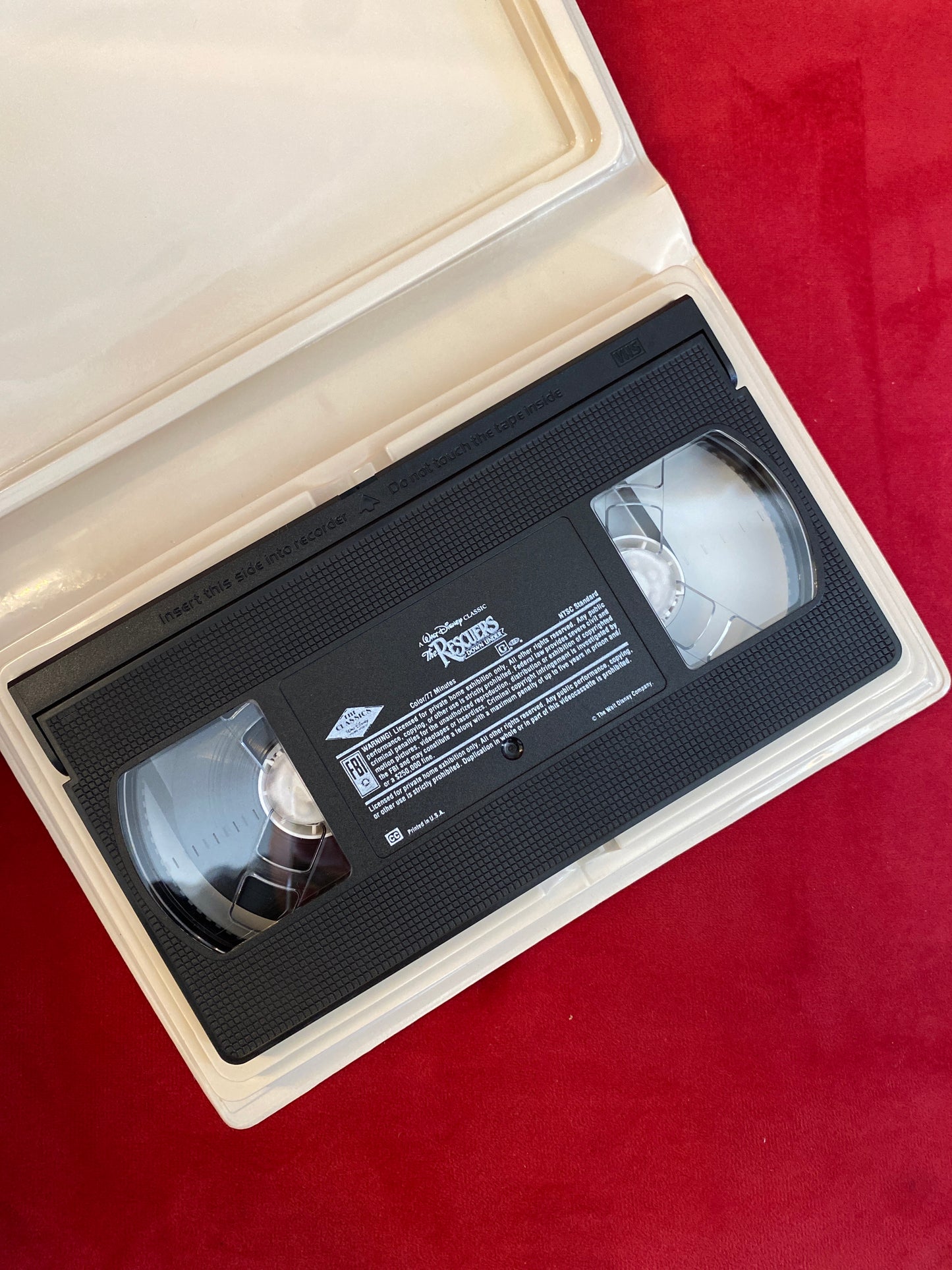 Disney The Rescuers From Down Under VHS Movie