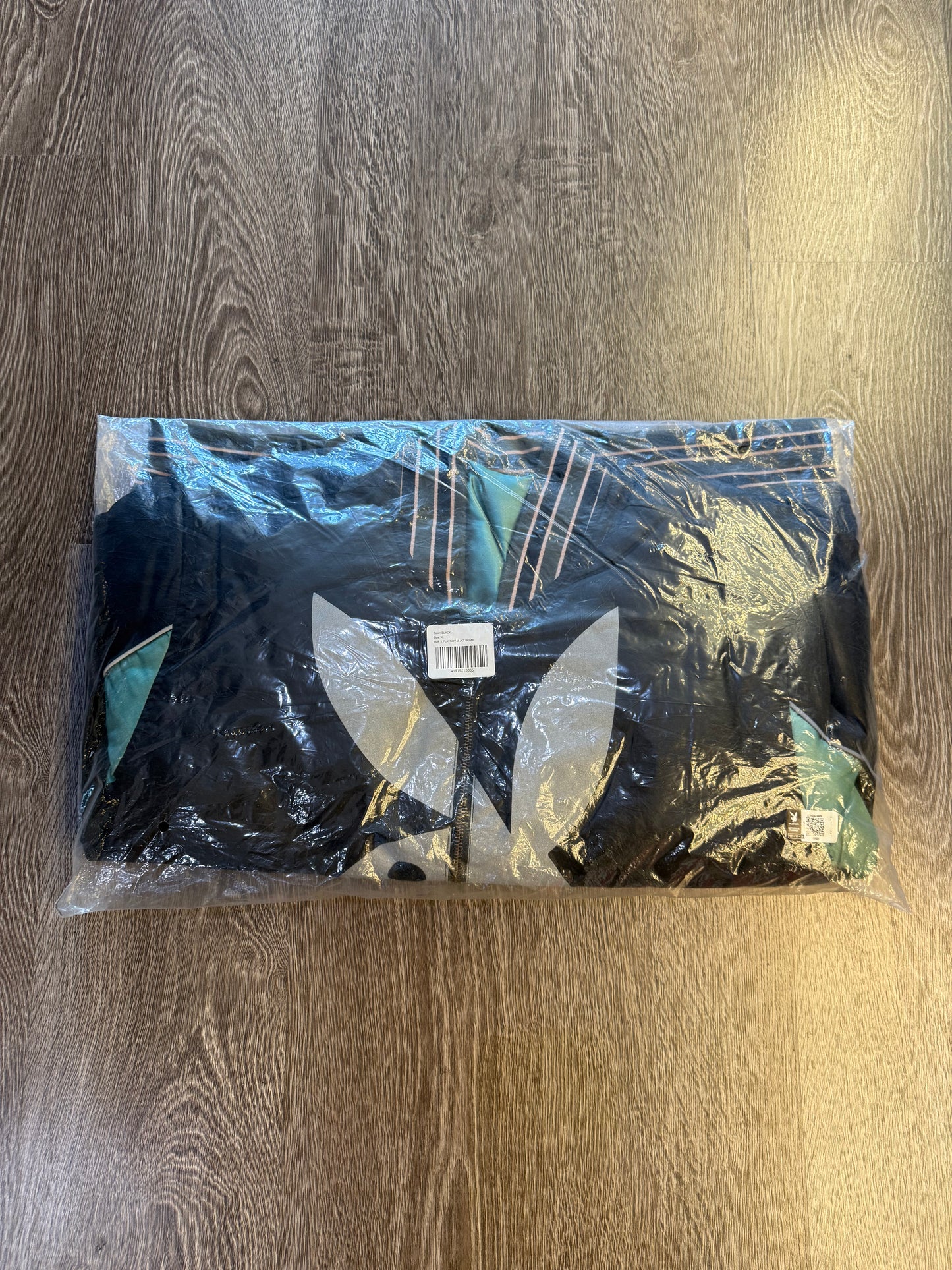 HUF Playboy satin green reversible bomber jacket sz. XL