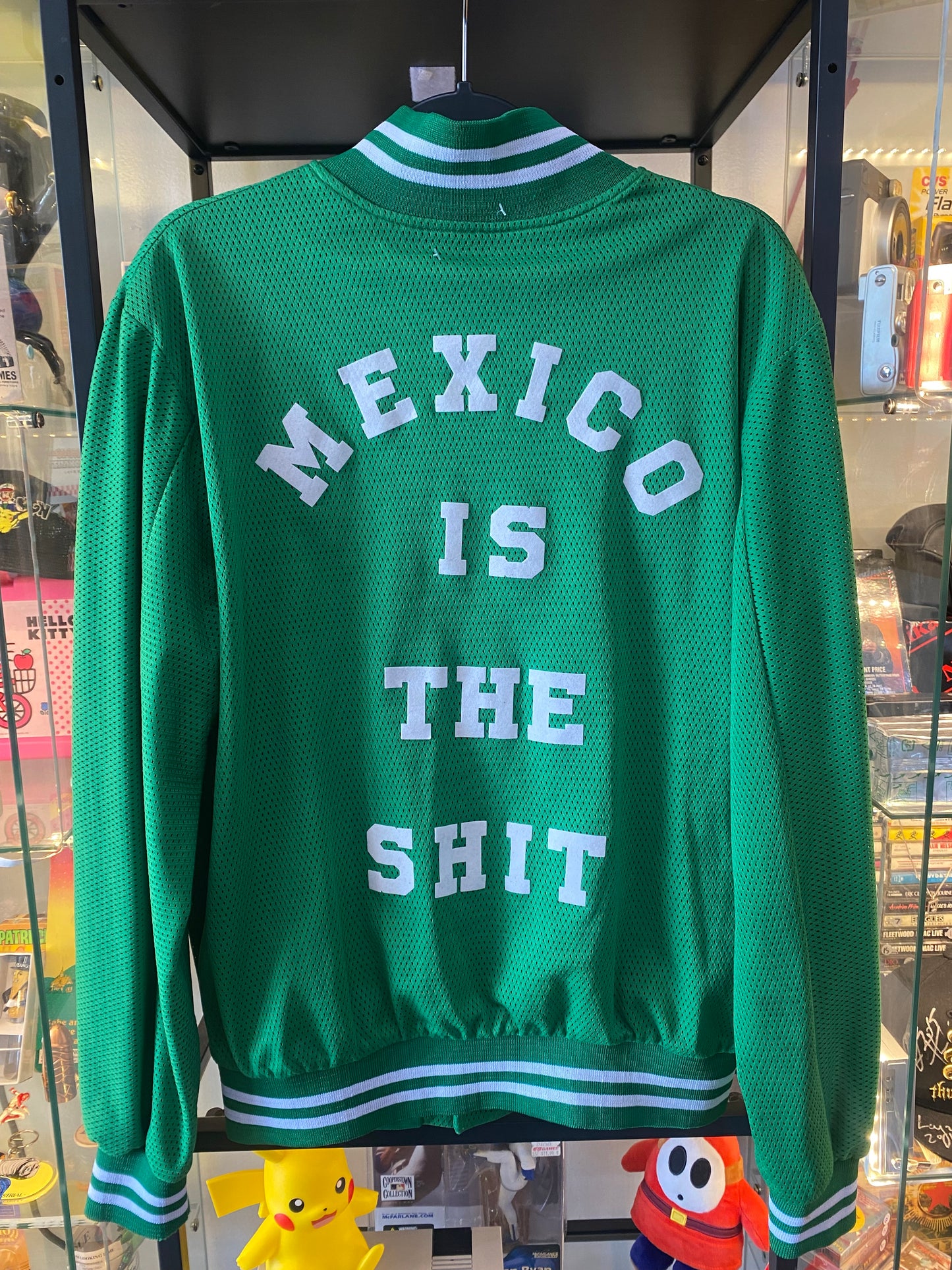 Mexico is the Shit Green Varsity Jacket Sz Medium