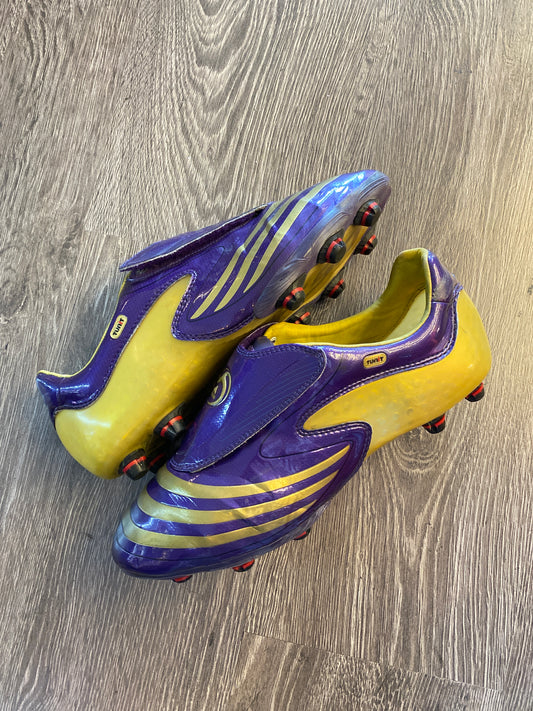 Adidas F50 Tunit Purple Gold Soccer Cleats Boots Sz 12
