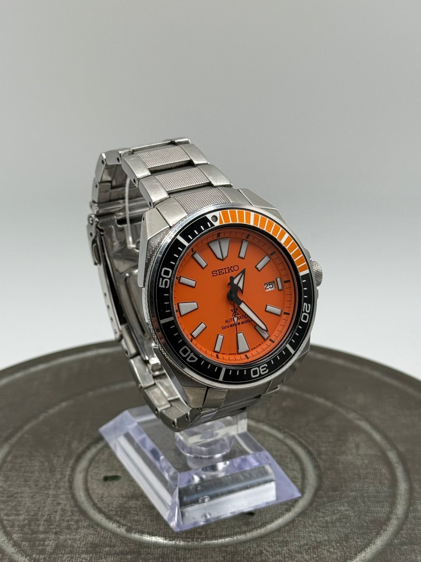 Seiko Prospex Orange Samurai automatic divers watch