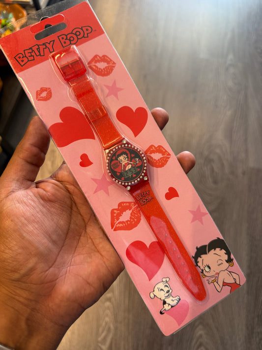 Vintage Betty Boop red digital watch