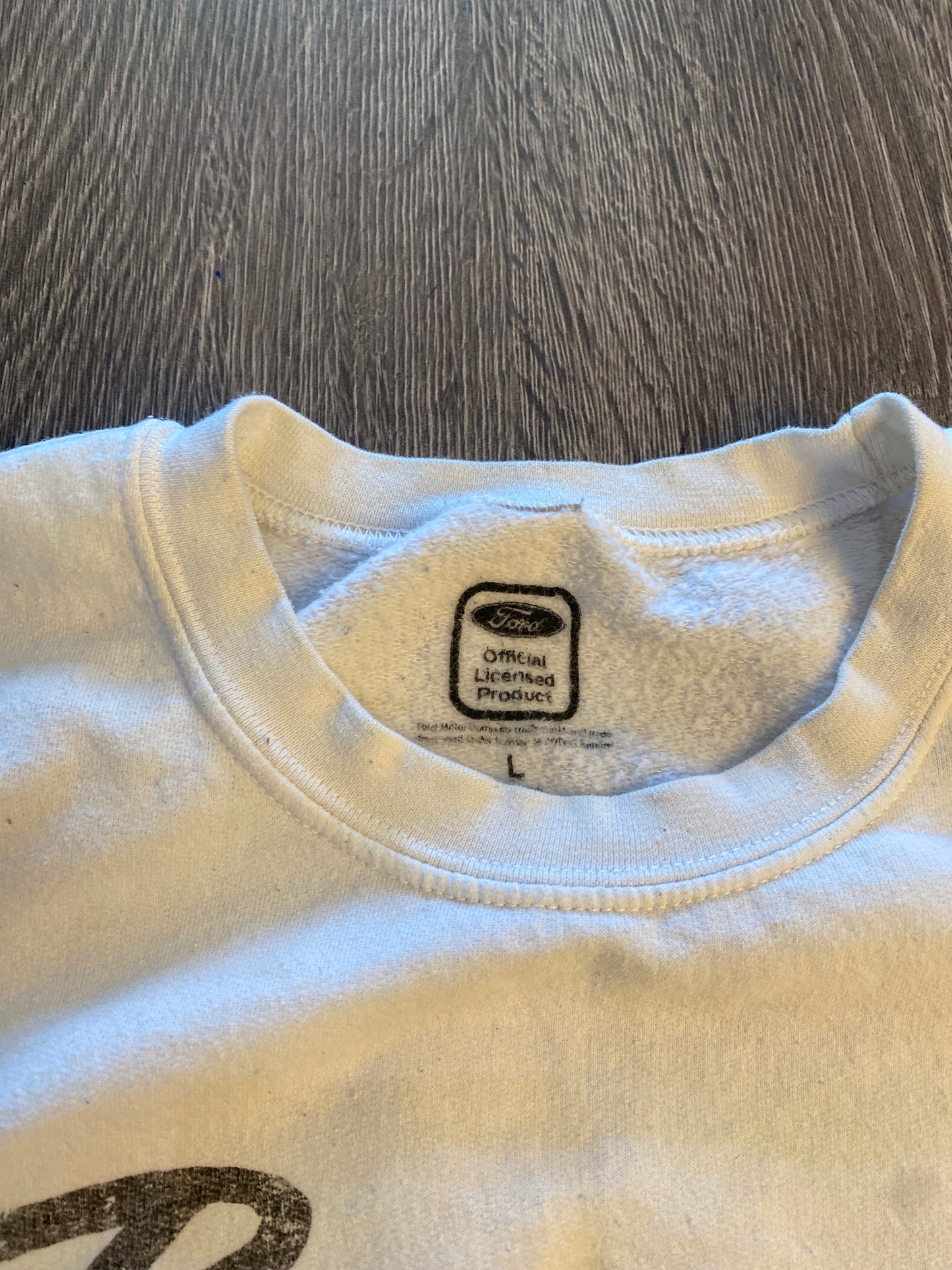 Ford Bronco White Crewneck Size Large