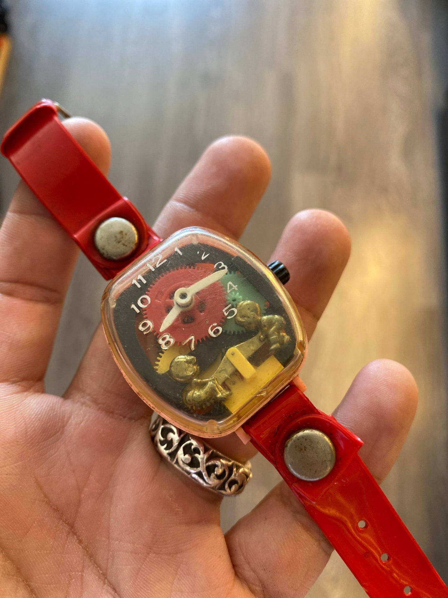 Vintage Wind Up Kids SeeSaw Watch