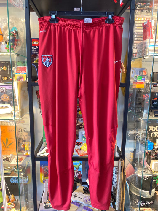 Vintage Y2K USA USMNT Soccer Pants Red Sz Large