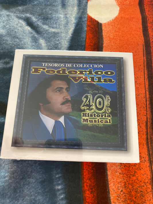 Federico Villa 40 Anos De Historia Musical Tesoros De Coleccion 3 CD Set Brand New Sealed