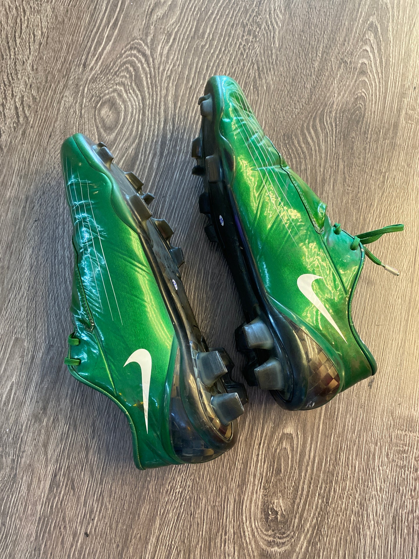 Nike Mercurial Vapor 4 Green Soccer Cleats carbon fiber Boots Sz 12