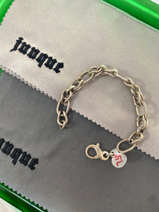 .925 Sterling Silver Large Mariner Link Bracelet Sz 7.5”