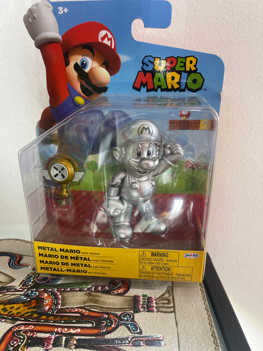 Metal Super Mario figure