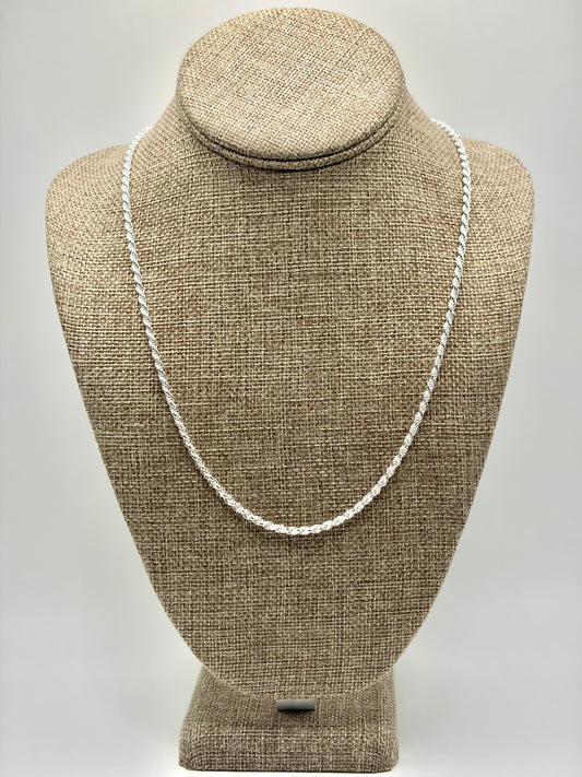 .925 Sterling Silver Rope Chain 20in
