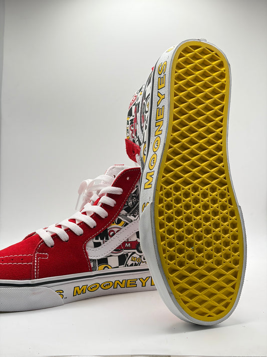 Vans x Mooneyes High Top Vans Old School Red Sz 6.5 Men