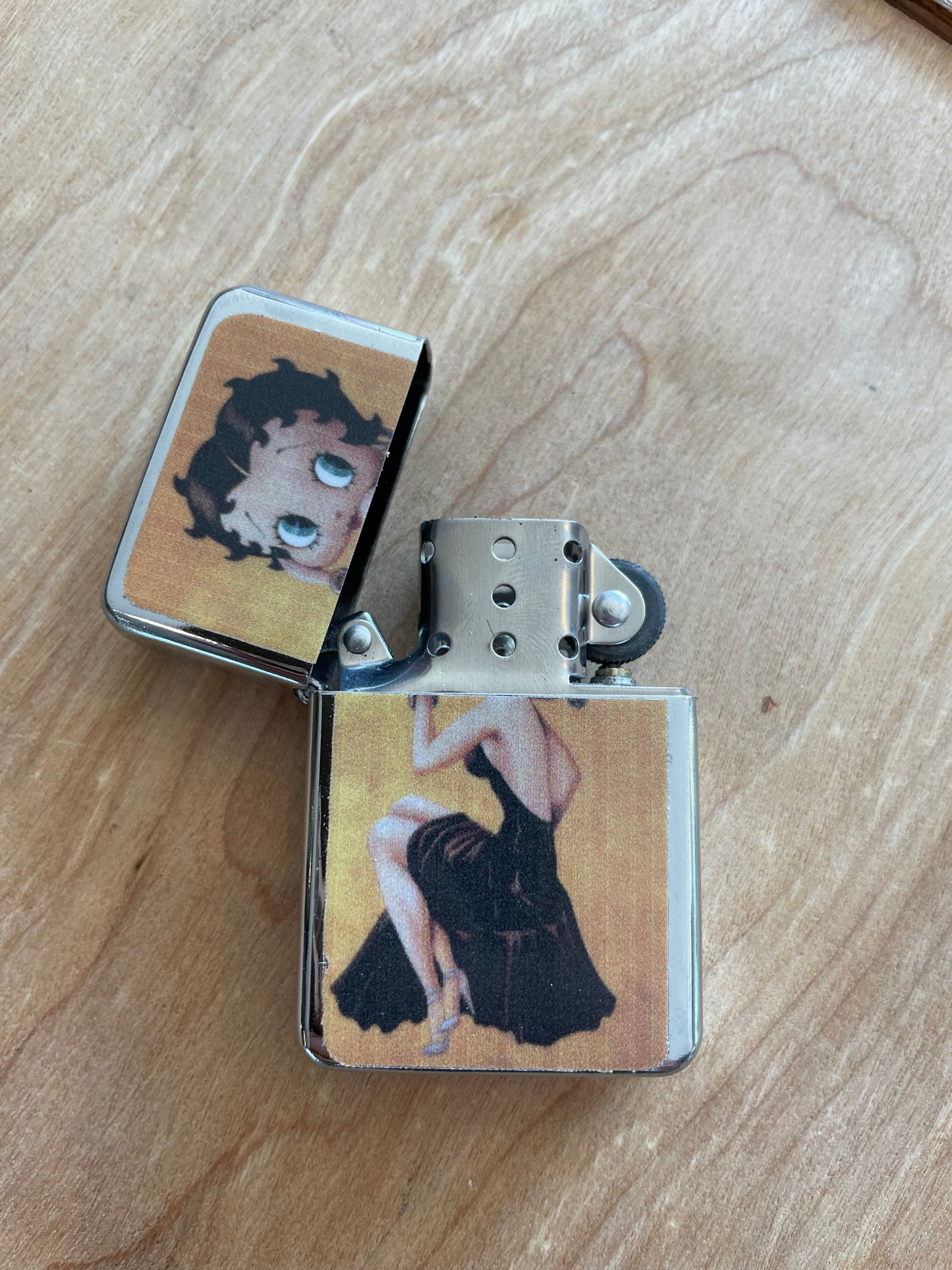 Zippo style lighter Betty Boop