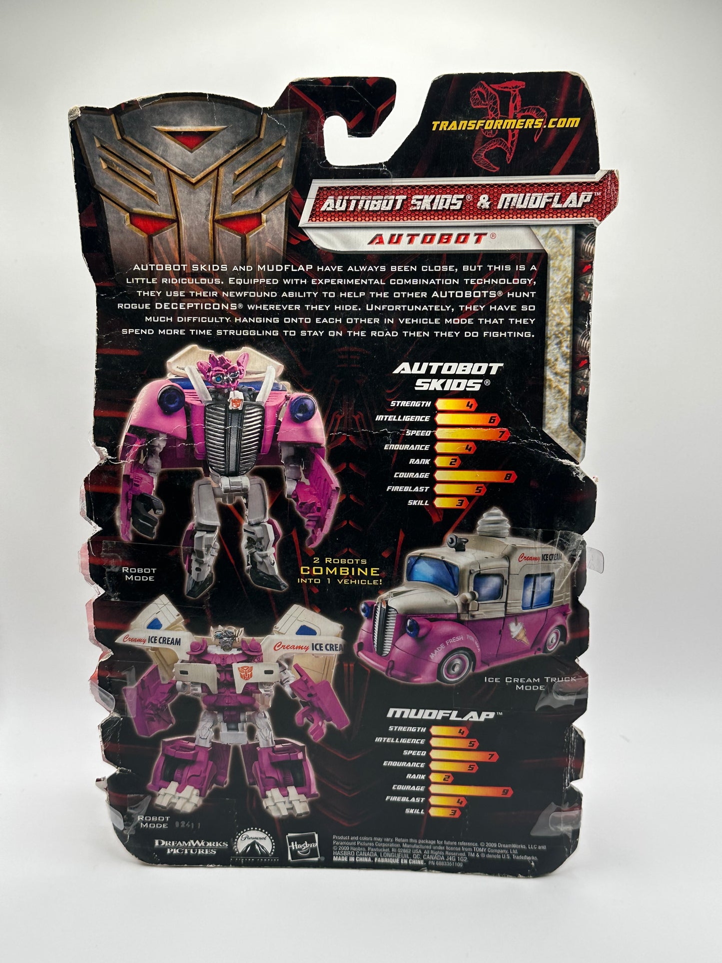Transformers ROTF Skids & Mudflap Ice Cream Truck – Revenge of the Fallen