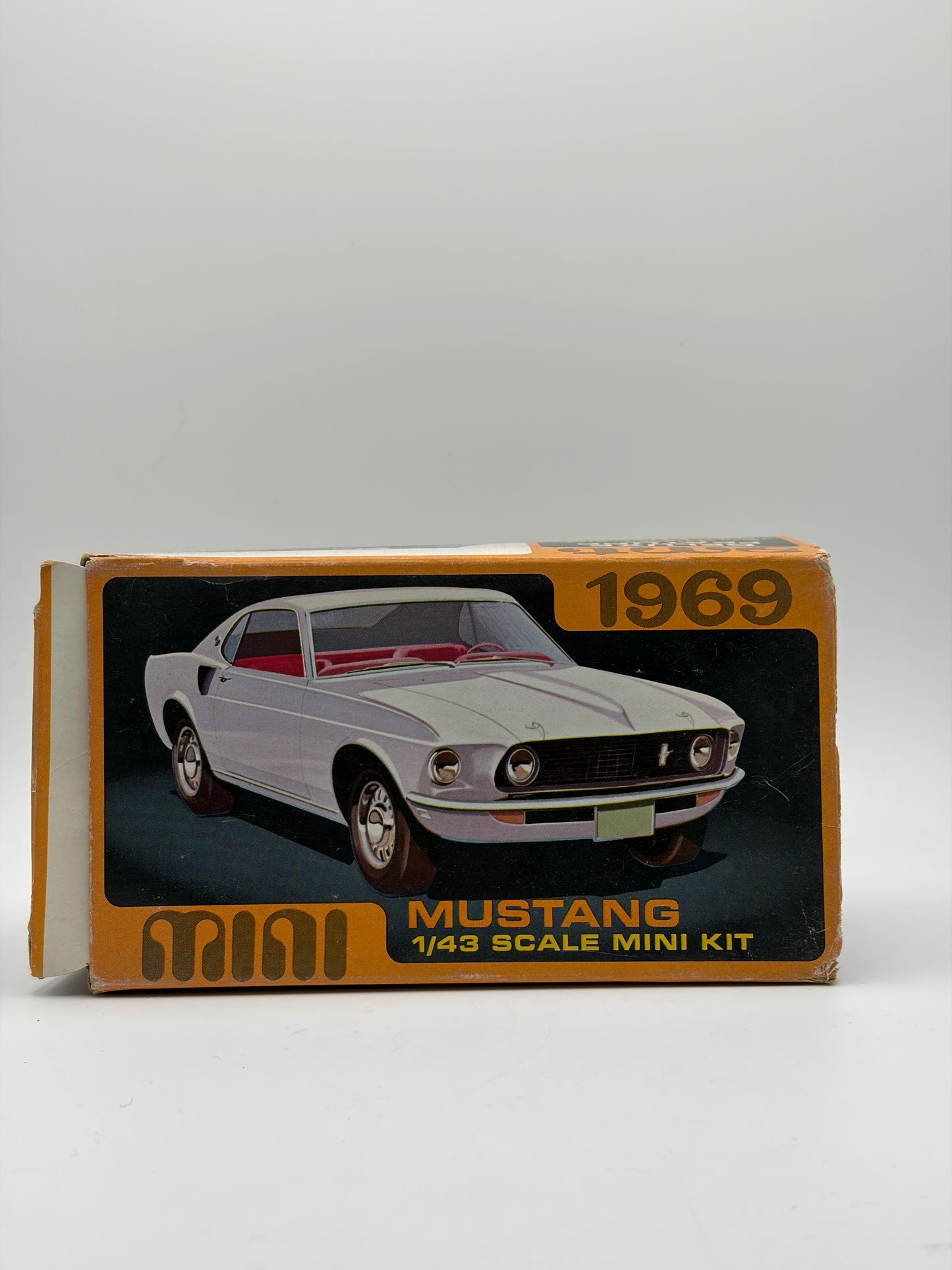 Vintage IMT 1/43 Scale 1969 Ford Mustang Mini Model Kit w/ Box