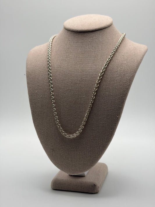 .925 Sterling Silver Rope Chain Necklace Sz. 23in