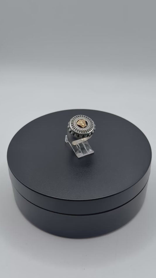 .925 Sterling silver Versace ring